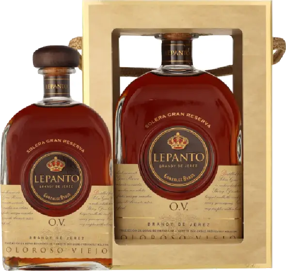 Een fles Lepanto, uit het schap in de winkel in Bathmen