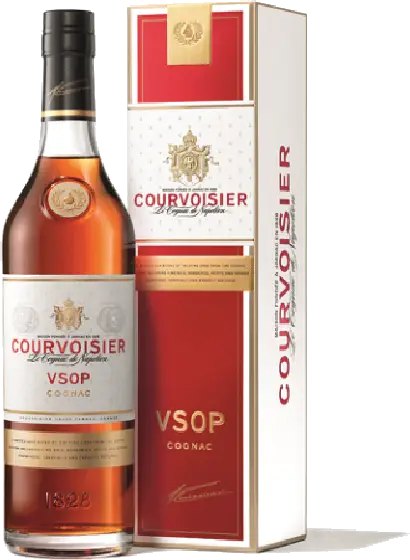 Een fles Courvoisier, uit het schap in de winkel in Bathmen