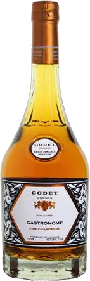 Een fles Godet, uit het schap in de winkel in Bathmen