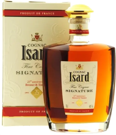 Een fles Isard Fine, uit het schap in de winkel in Bathmen