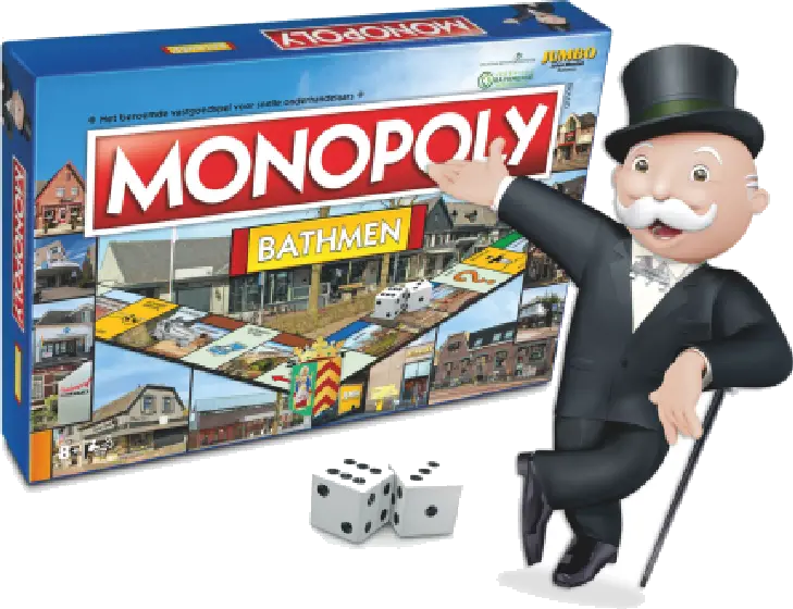 Een fles Monopoly Bathmen Editie, uit het schap in de winkel in Bathmen