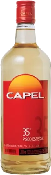 Een fles Capel, uit het schap in de winkel in Bathmen