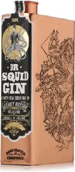 Een fles Dr. Squid, uit het schap in de winkel in Bathmen