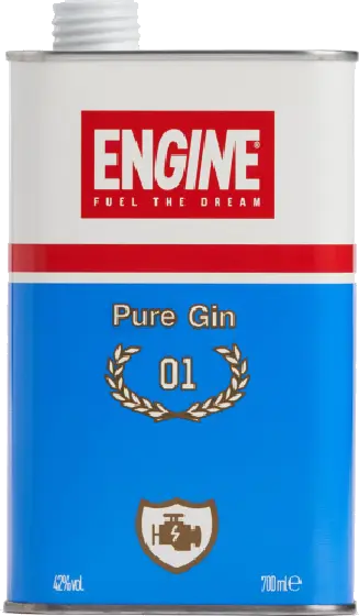 Een fles Engine, uit het schap in de winkel in Bathmen
