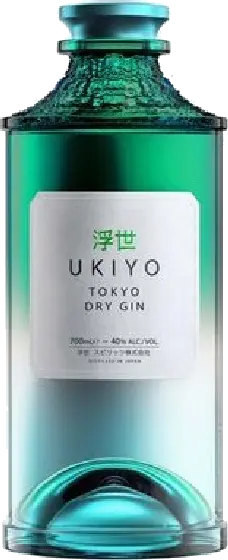 Een fles Japanse gin, uit het schap in de winkel in Bathmen