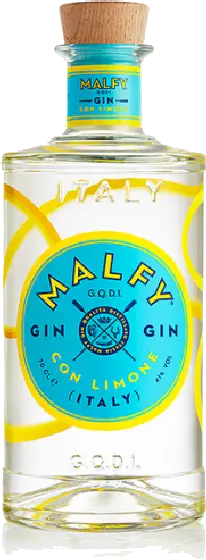 Een fles Malfy, uit het schap in de winkel in Bathmen