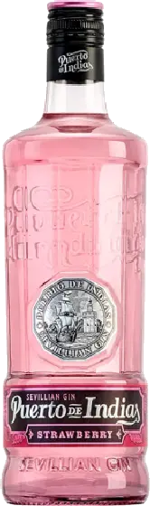 Een fles Puerto de Indias, uit het schap in de winkel in Bathmen