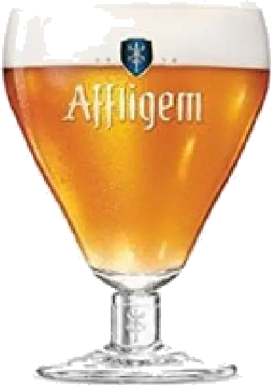 Een glas van Affligem, uit het schap in de winkel in Bathmen