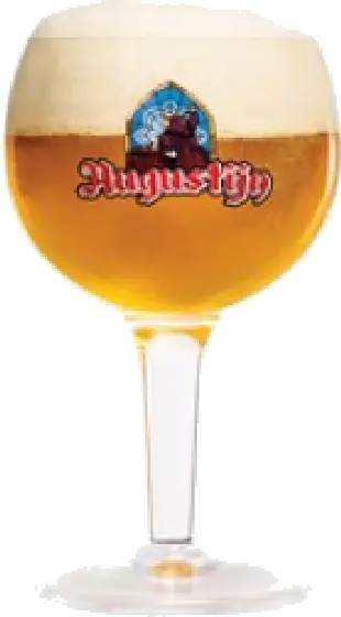 Een glas van Augustijn, uit het schap in de winkel in Bathmen