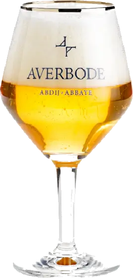 Een glas van Averbode, uit het schap in de winkel in Bathmen