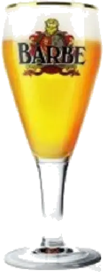Een glas van Barbe, uit het schap in de winkel in Bathmen