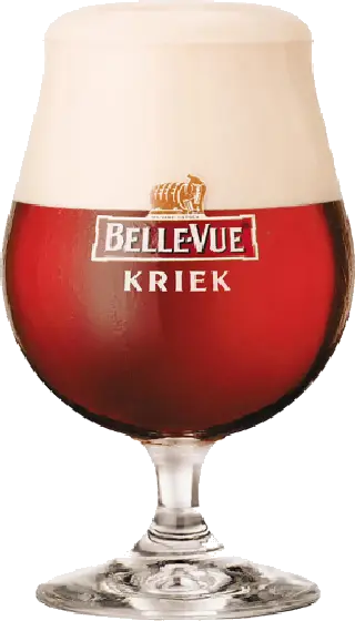 Een glas van Belle-Vue, uit het schap in de winkel in Bathmen