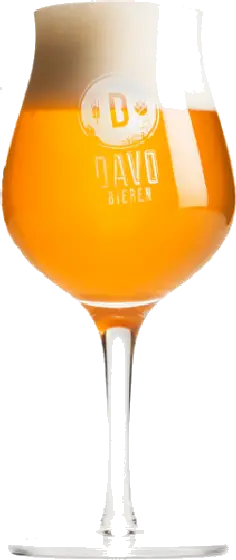 Een glas van Davo, uit het schap in de winkel in Bathmen