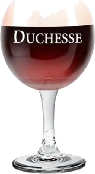 Een glas van Duchesse de Bourgogne, uit het schap in de winkel in Bathmen