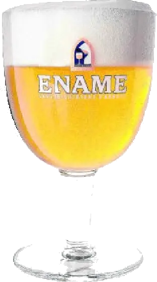 Een glas van Ename, uit het schap in de winkel in Bathmen