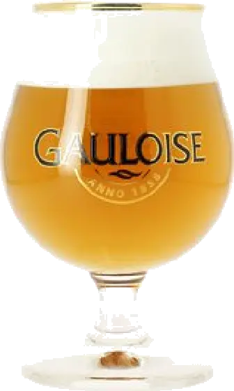 Een glas van Gauloise, uit het schap in de winkel in Bathmen