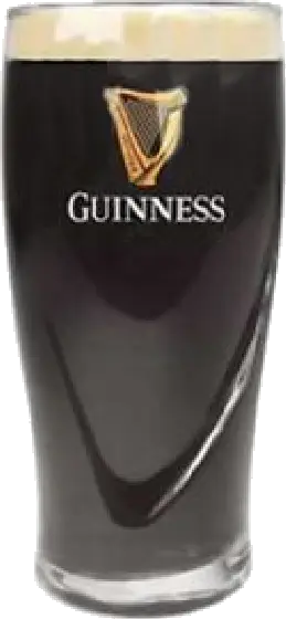 Een glas van Guinness Glas, uit het schap in de winkel in Bathmen
