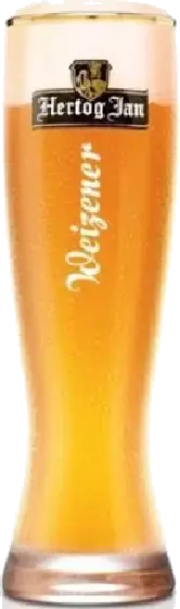 Een glas van Hertog Jan, uit het schap in de winkel in Bathmen