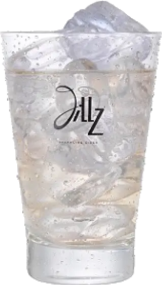 Een glas van Jillz, uit het schap in de winkel in Bathmen