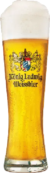 Een glas van König Ludwig, uit het schap in de winkel in Bathmen