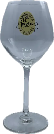 Een glas van La Goudale, uit het schap in de winkel in Bathmen