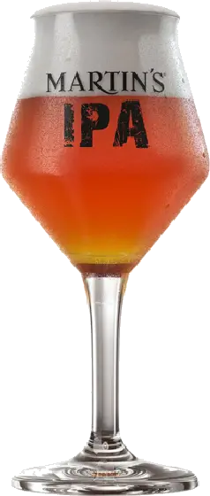 Een glas van Martin's, uit het schap in de winkel in Bathmen