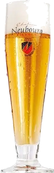 Een glas van Neubourg, uit het schap in de winkel in Bathmen