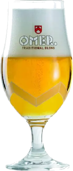 Een glas van Omer, uit het schap in de winkel in Bathmen
