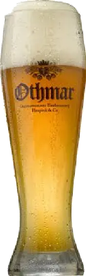 Een glas van Othmar, uit het schap in de winkel in Bathmen