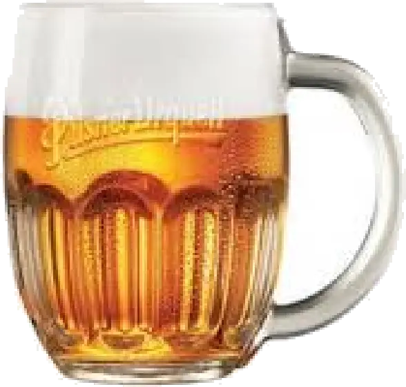 Een glas van Pilsner Urquell, uit het schap in de winkel in Bathmen