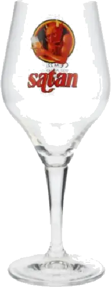 Een glas van Satan, uit het schap in de winkel in Bathmen