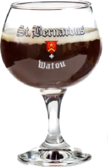 Een glas van St.Bernardus, uit het schap in de winkel in Bathmen