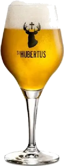 Een glas van St Hubertus, uit het schap in de winkel in Bathmen