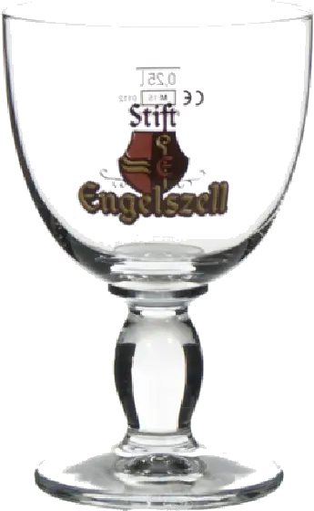 Een glas van Stift Engelszell, uit het schap in de winkel in Bathmen