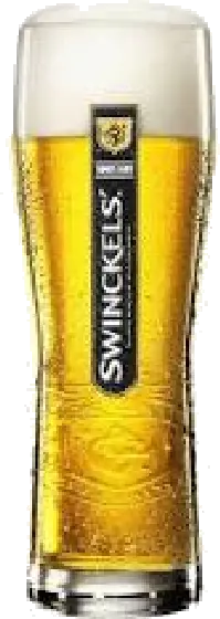 Een glas van Swinckels, uit het schap in de winkel in Bathmen