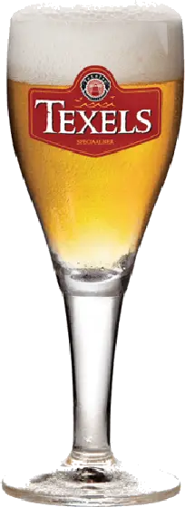 Een glas van Texels, uit het schap in de winkel in Bathmen