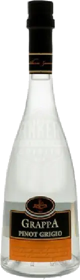 Een fles Grappa, uit het schap in de winkel in Bathmen