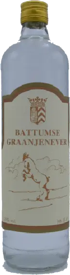 Een fles Battumse, uit het schap in de winkel in Bathmen