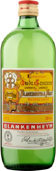 Een fles Blankenheym, uit het schap in de winkel in Bathmen