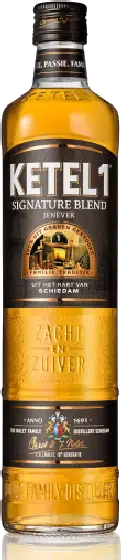 Een fles Ketel 1, uit het schap in de winkel in Bathmen