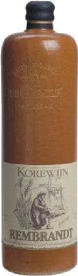 Een fles Rembrandt, uit het schap in de winkel in Bathmen