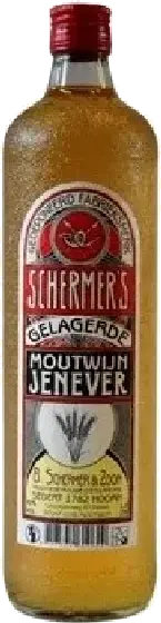 Een fles Schermer, uit het schap in de winkel in Bathmen