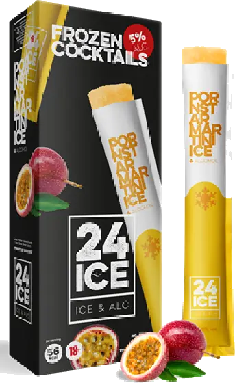 Een fles 24 ICE, uit het schap in de winkel in Bathmen
