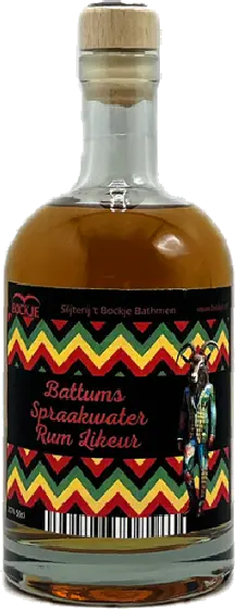 Een fles Battums, uit het schap in de winkel in Bathmen