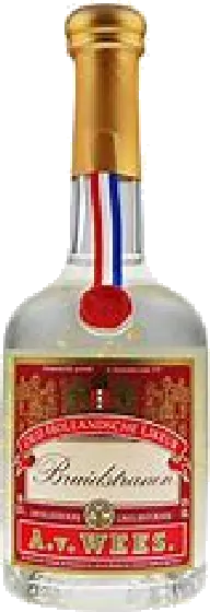 Een fles Bruidstranen, uit het schap in de winkel in Bathmen