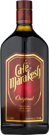 Een fles Café, uit het schap in de winkel in Bathmen