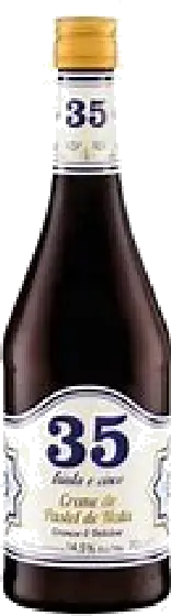Een fles Creme, uit het schap in de winkel in Bathmen