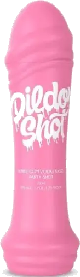 Een fles Dildo, uit het schap in de winkel in Bathmen