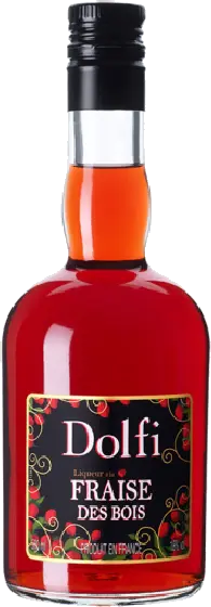 Een fles Dolfi, uit het schap in de winkel in Bathmen