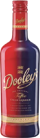 Een fles Dooley's, uit het schap in de winkel in Bathmen